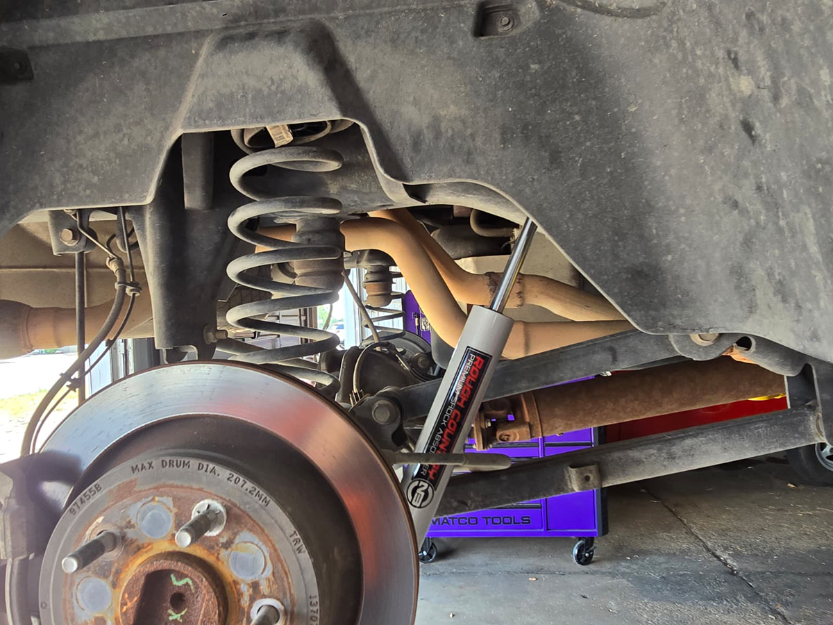 Viewing the client's suspension components