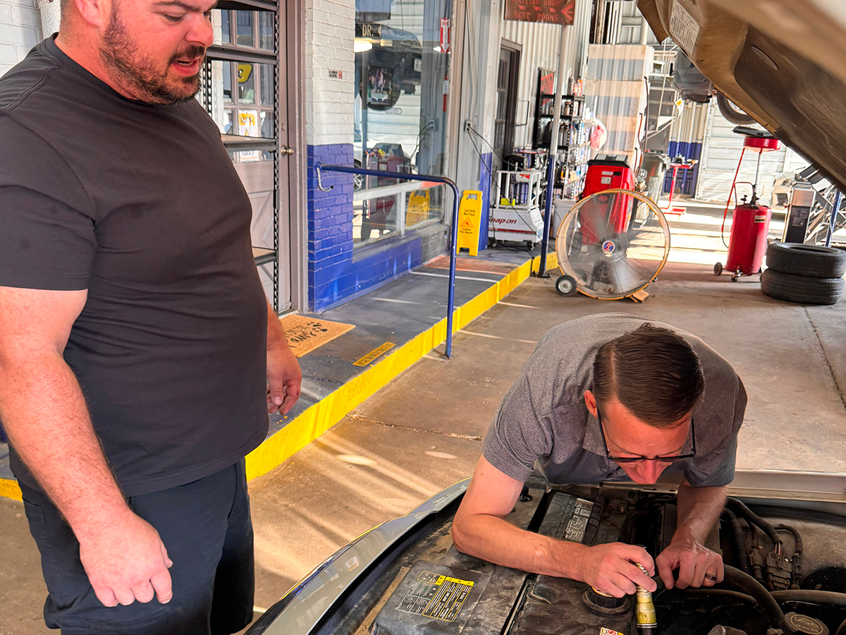 Viewing the client's suspension components